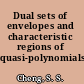 Dual sets of envelopes and characteristic regions of quasi-polynomials