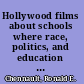 Hollywood films about schools where race, politics, and education intersect /