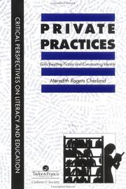 Private practices : girls reading fiction and constructing identity /
