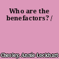 Who are the benefactors? /