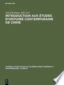 Introduction aux études d'histoire contemporaine de Chine, 1898-1949 /