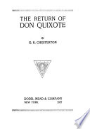 The return of Don Quixote /