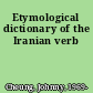 Etymological dictionary of the Iranian verb