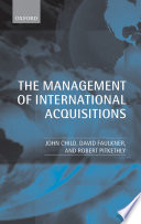 The management of international acquisitions