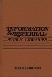 Information and referral : public libraries /