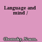 Language and mind /