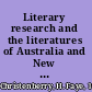 Literary research and the literatures of Australia and New Zealand strategies and sources /