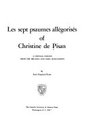 Les sept psaumes allégorisés /