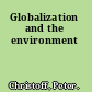 Globalization and the environment