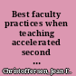 Best faculty practices when teaching accelerated second degree nursing students : nurse educators across the United States share their wisdom /