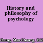History and philosophy of psychology