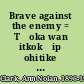 Brave against the enemy = Tʻoka wan itkokʻip ohitike kin he : a story of three generations - of the day before yesterday, of yesterday and of tomorrow /