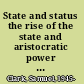 State and status the rise of the state and aristocratic power in Western Europe /