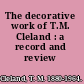 The decorative work of T.M. Cleland : a record and review /