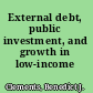 External debt, public investment, and growth in low-income countries