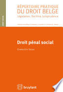 Droit pénal social /