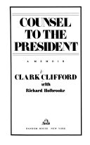 Counsel to the president : a memoir /