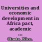 Universities and economic development in Africa pact, academic core and coordination /