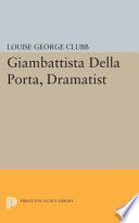 Giambattista della Porta, dramatist /