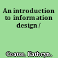 An introduction to information design /