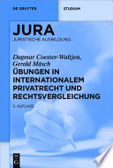 Ubungen in internationalem Privatrecht und Rechtsvergleichung /