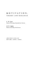 Motivation: theory and research /