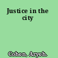 Justice in the city