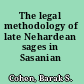 The legal methodology of late Nehardean sages in Sasanian Babylonia