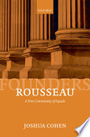 Rousseau a free community of equals /