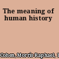The meaning of human history