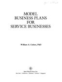 Model business plans for service businesses /