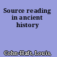 Source reading in ancient history
