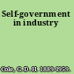 Self-government in industry