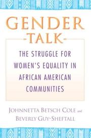 Gender talk : the struggle for women's equality in African American communities /