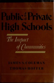 Public and private high schools : the impact of communities /