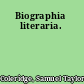 Biographia literaria.