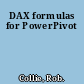 DAX formulas for PowerPivot