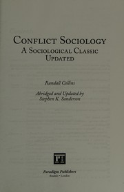 Conflict sociology : a sociological classic updated /