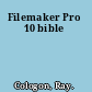 Filemaker Pro 10 bible