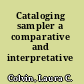 Cataloging sampler a comparative and interpretative guide.