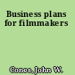 Business plans for filmmakers