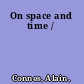 On space and time /