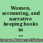 Women, accounting, and narrative keeping books in eighteenth-century England /