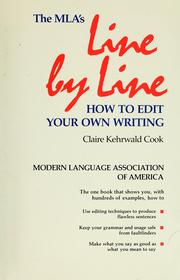 Line by line : how to edit your own writing /