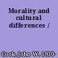 Morality and cultural differences /