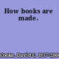 How books are made.