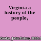 Virginia a history of the people,
