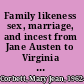 Family likeness sex, marriage, and incest from Jane Austen to Virginia Woolf /