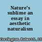 Nature's sublime an essay in aesthetic naturalism /