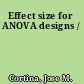 Effect size for ANOVA designs /